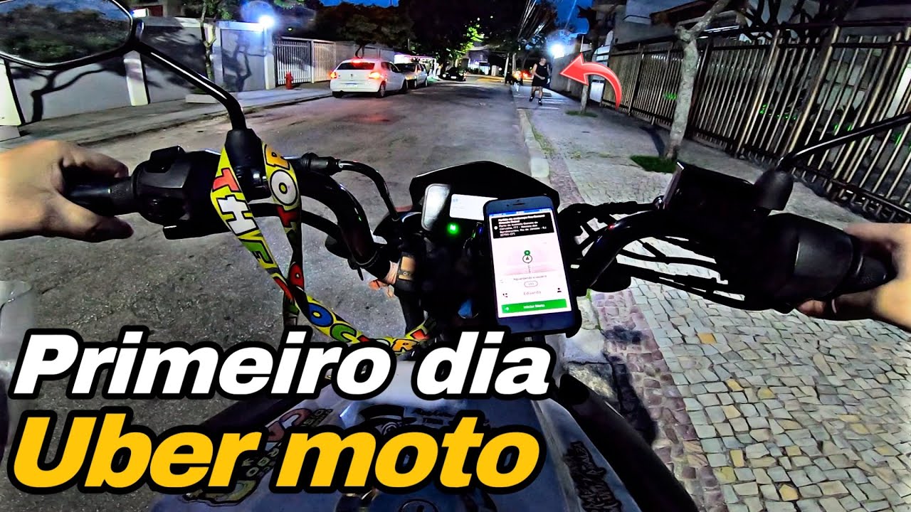 Primeiro dia de UBER MOTO aqui no RIO DE JANEIRO, #ubermoto #uberrio #souuberrj