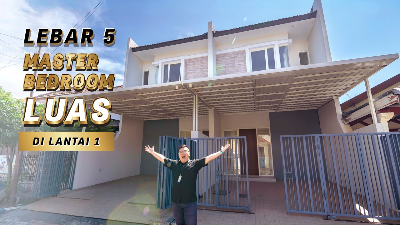 YUK INTIP RUMAH LEBAR 5 MASTERBEDROOM LUAS Lt.1 & LOKASI STRATEGIS!