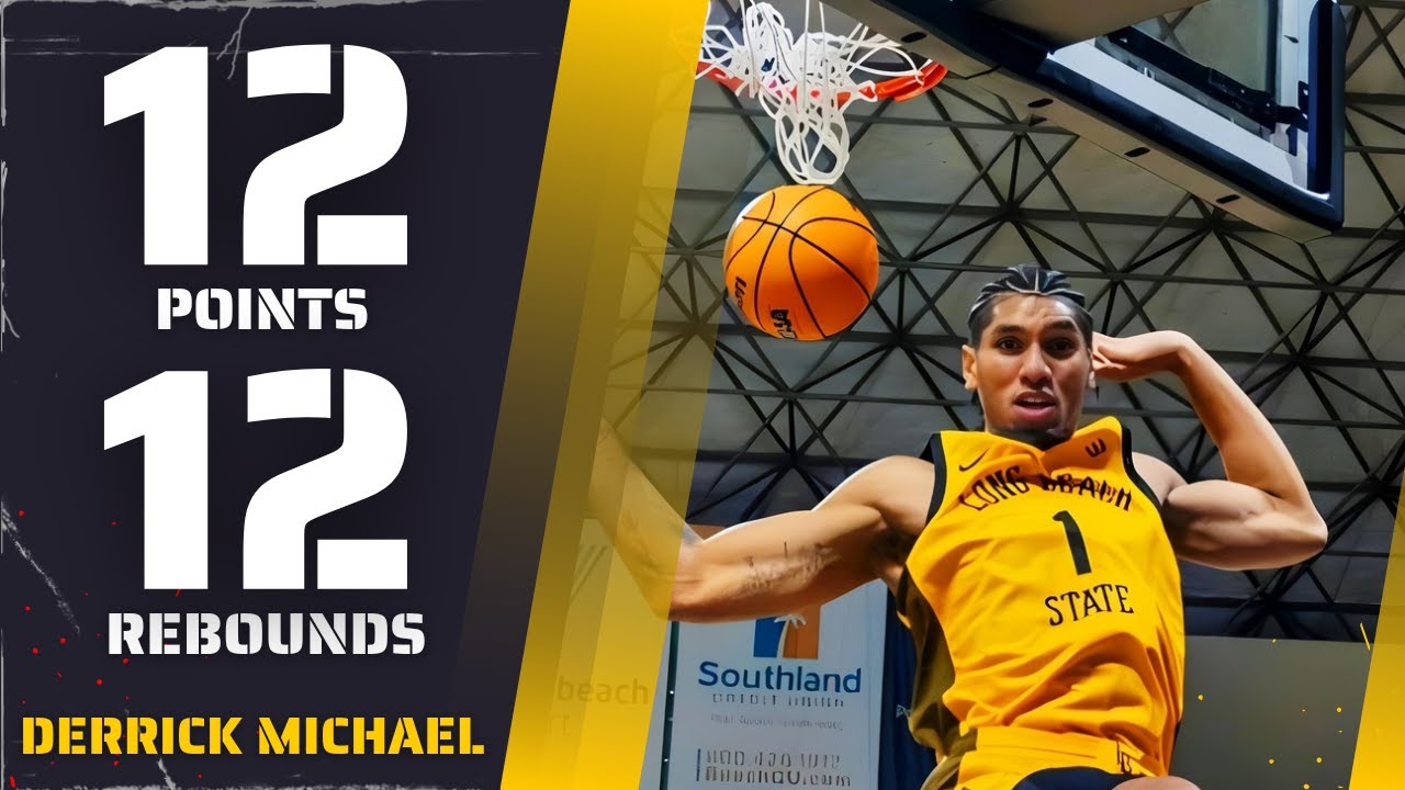 DERRICK MICHAEL XZAVIERRO 12 PTS 12 REB IN SEASON DEBUT | Long Beach State vs La Verne