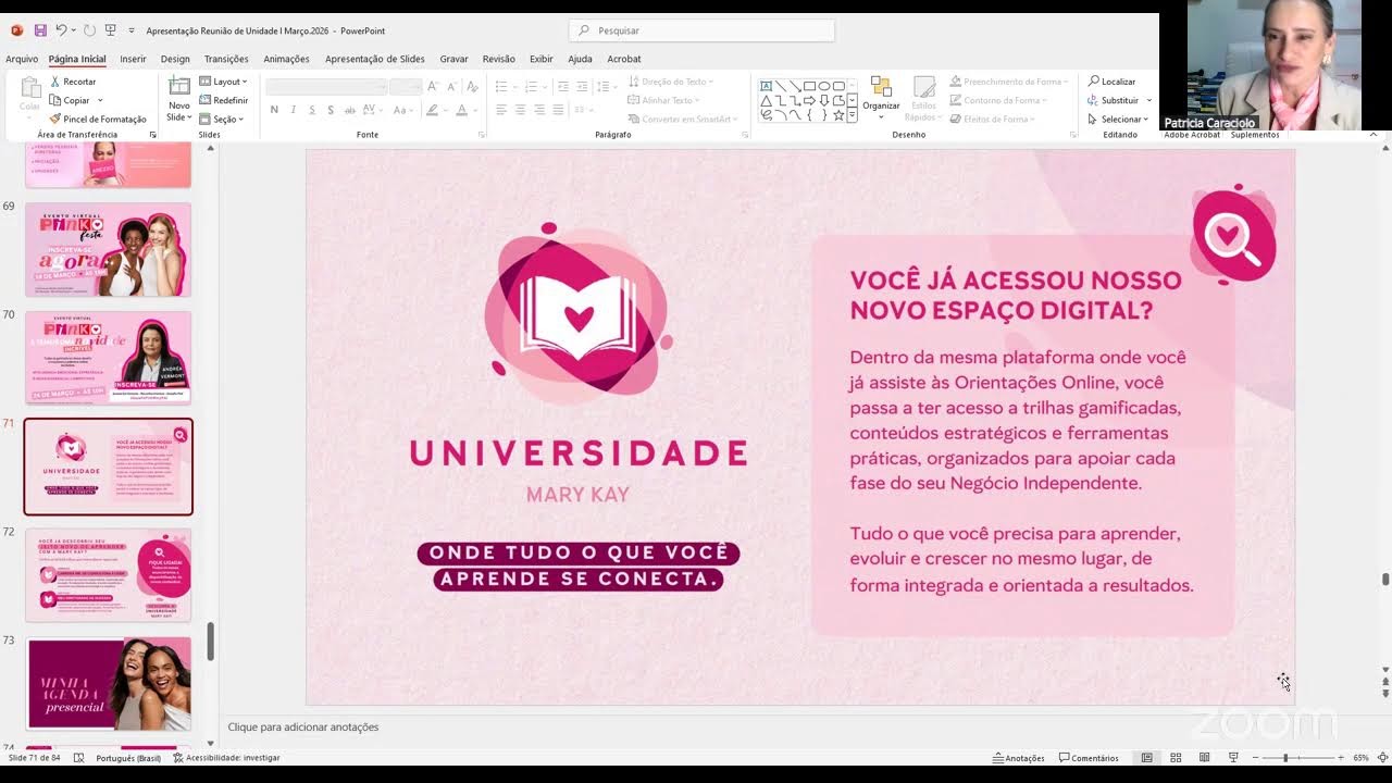 Patricia Caraciolo's Reunião Zoom