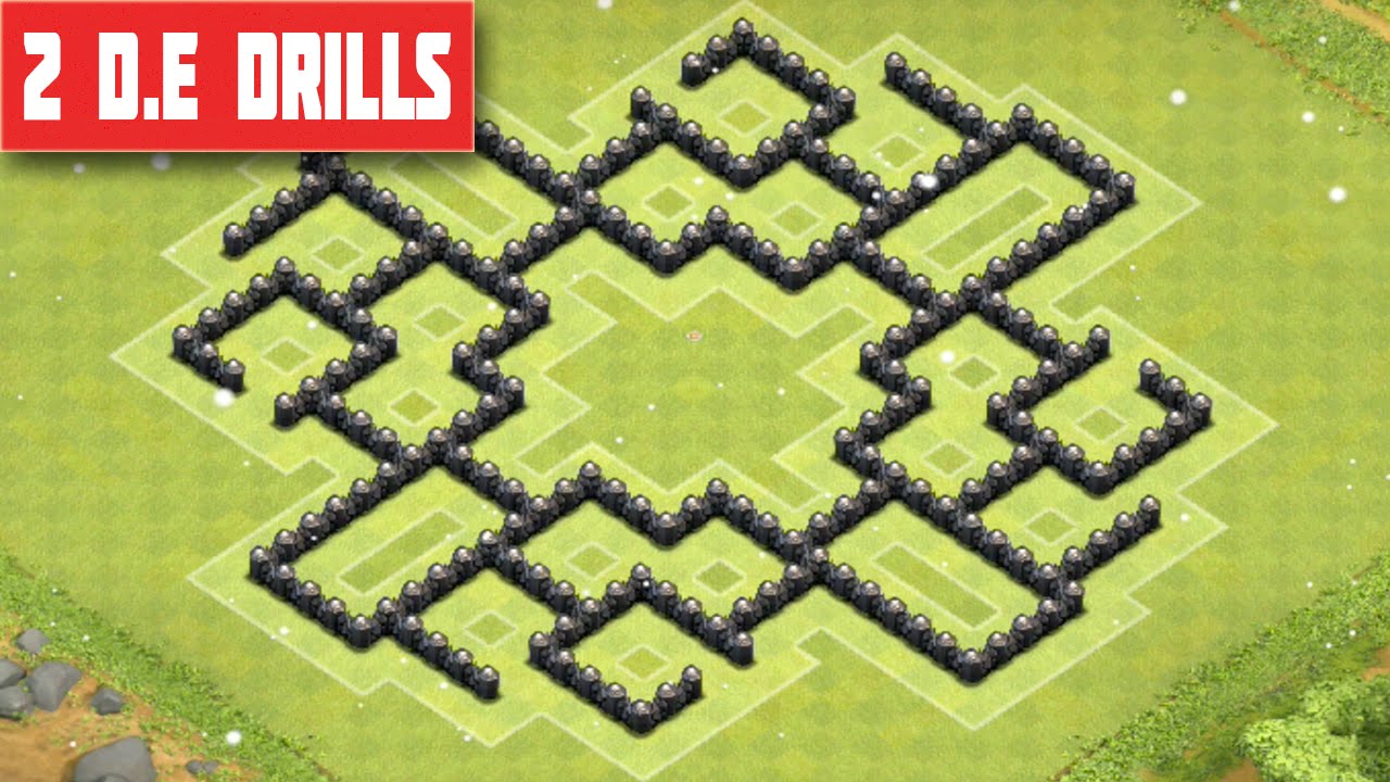 Clash Of Clans - TH8 Farming Base Best Town Hall 8 Farming Base (4 Mortars) 2015
