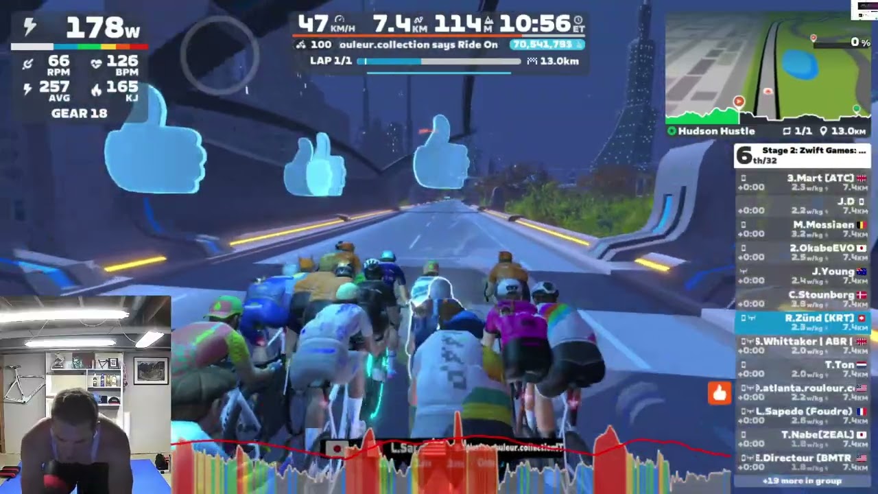 Zwift - Race: Stage 2: Zwift Games: Hudson Hustle (A)