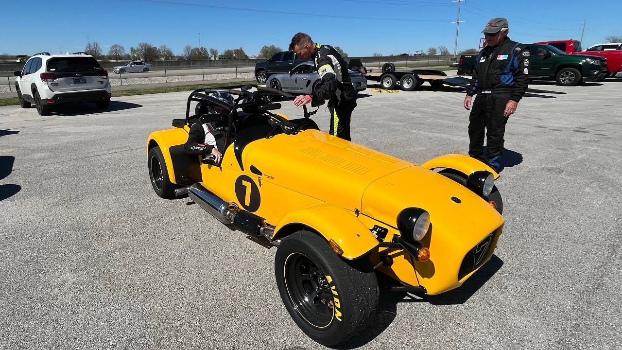 Onboard at NCM in the caterham