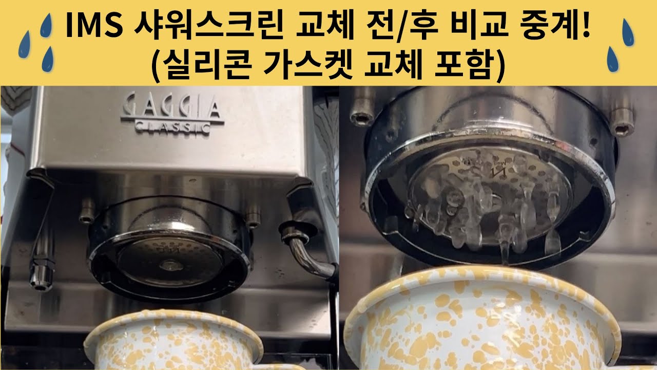 가찌아 클래식 프로 IMS 샤워스크린 교체 (실리콘 가스켓 경화!?)