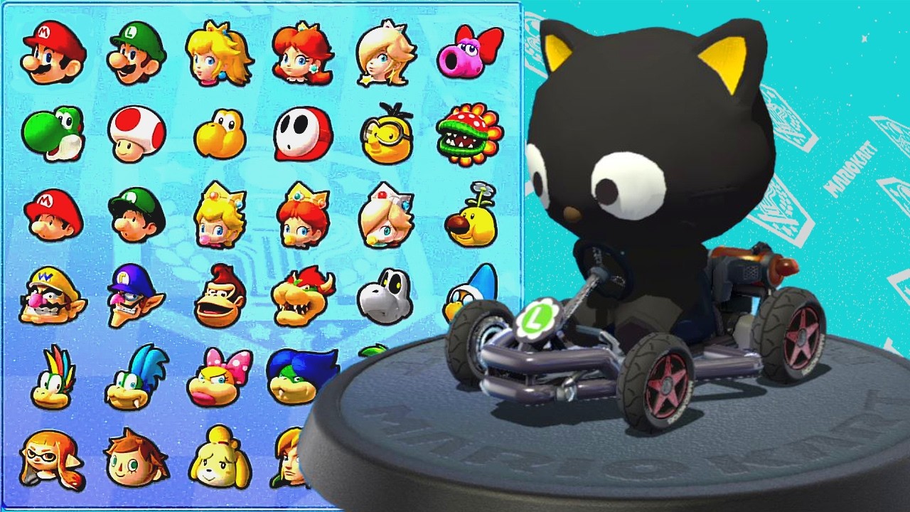 Mario Kart 8 Deluxe - The sad black cat cruises the 200cc racetrack | Nintendo Switch Racing Game