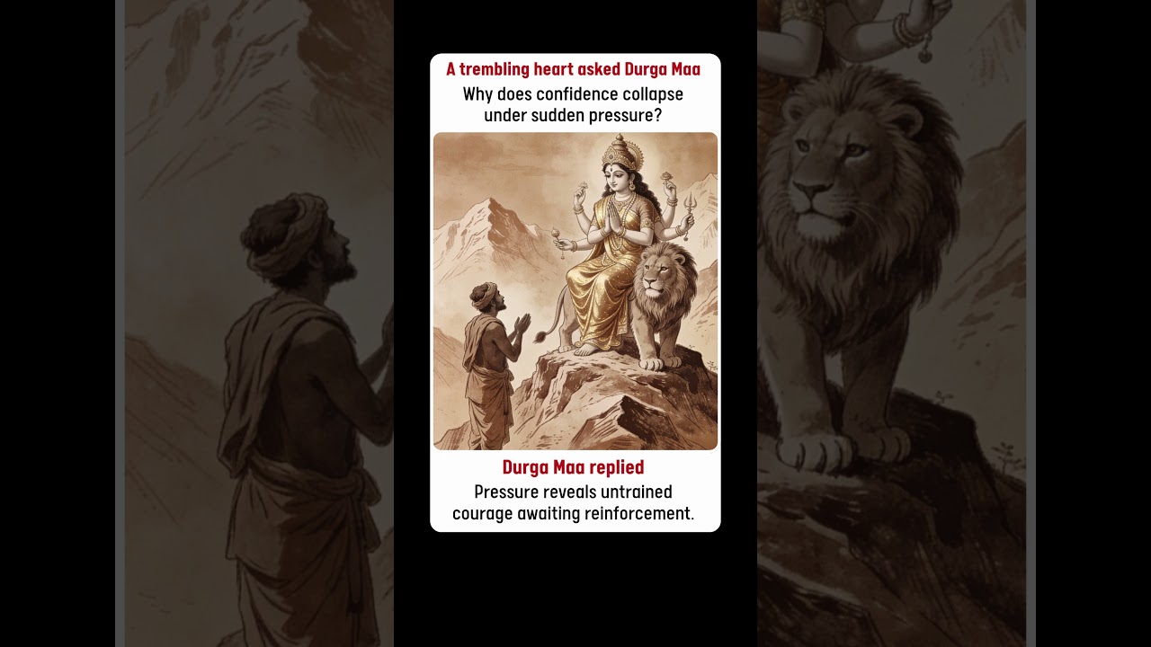 Durga&rsquo;s Secret of Real Confidence ⚔️ #sanatan #wisdom #shorts