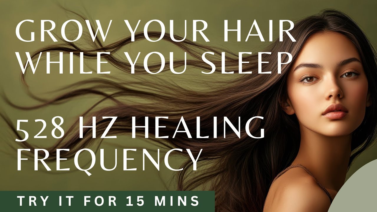 FAST HAIR GROWTH - 8 HR | 528Hz&ndash; Black Screen | Scalp Healing & Deep Sleep
