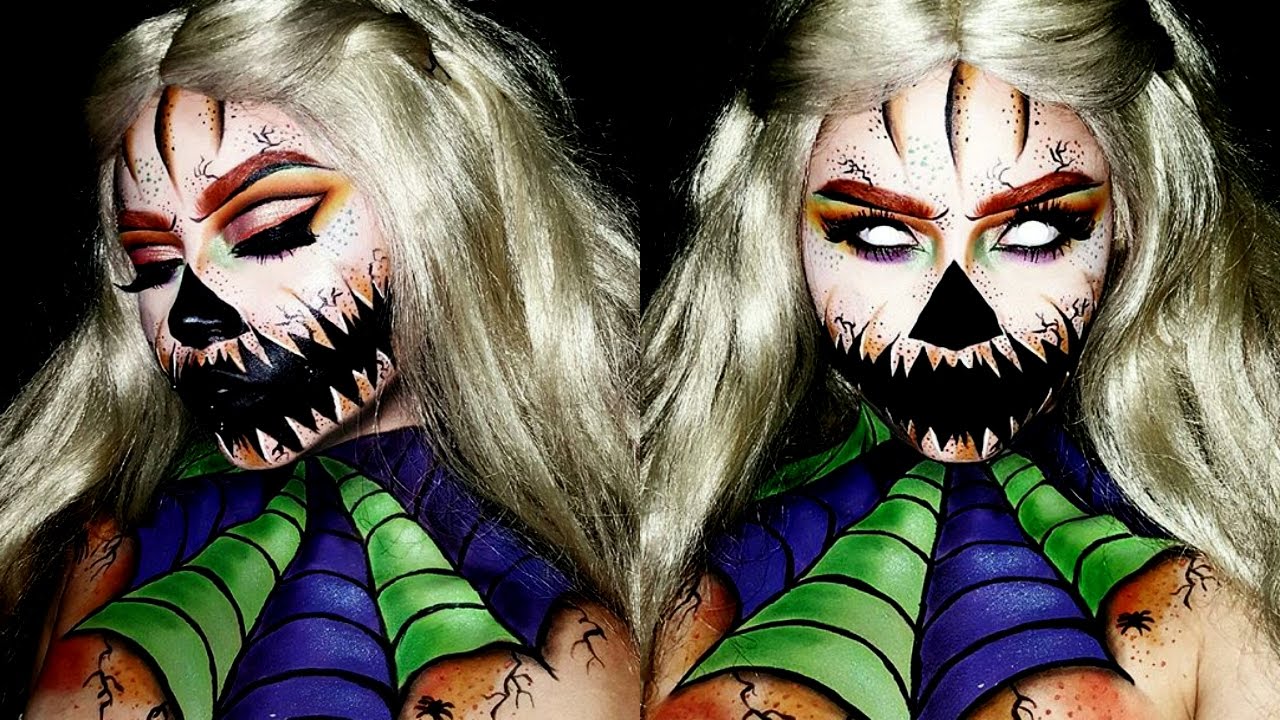 Halloween Pumpkin Queen Makeup