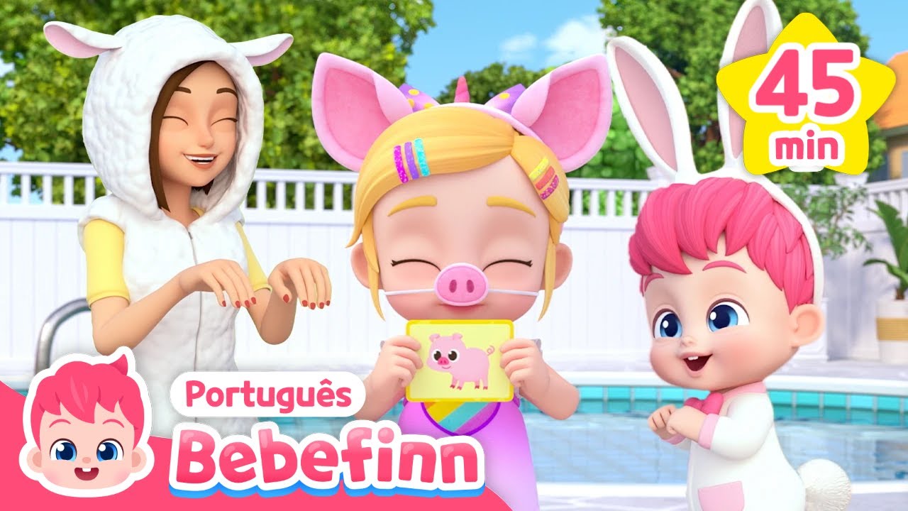 Vem Cantar Conosco! 🎶 | Canções dos Animais da Fazenda🐓| Bebefinn em Português - Canções Infantis