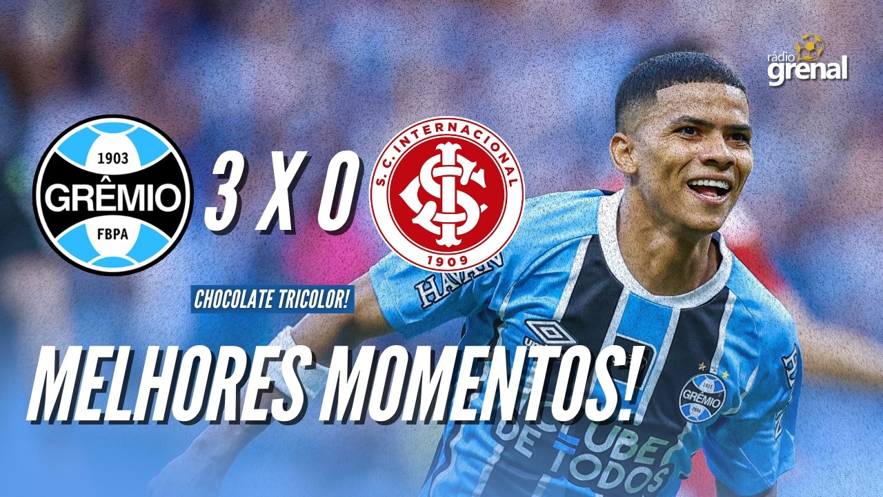 GRÊMIO 3 X 0 INTER | MELHORES MOMENTOS | CAMPEONATO GAÚCHO | RÁDIO GRENAL