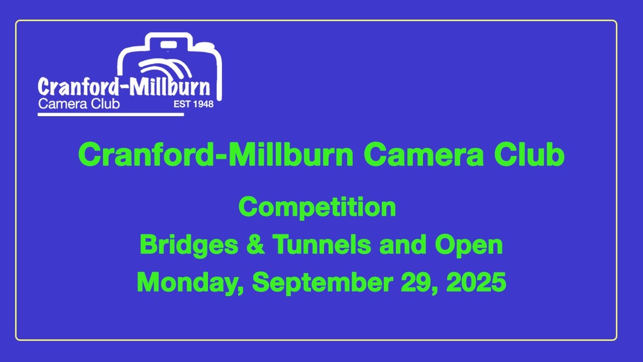CMCC Competition -  Bridges & Tunnels - 29Sept25