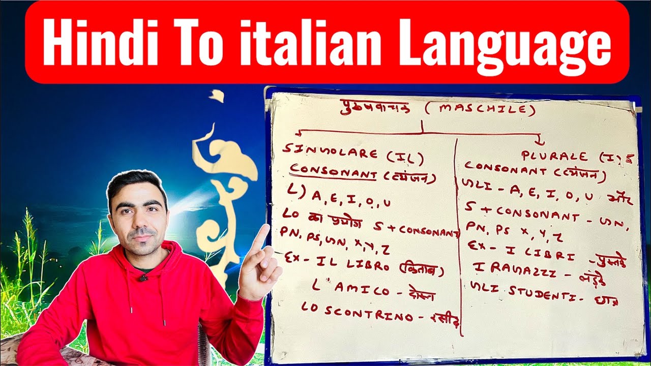 IL / LO / i कब और कैसे लगाएं | Singular & Plural Italian Grammar Lesson in Hindi