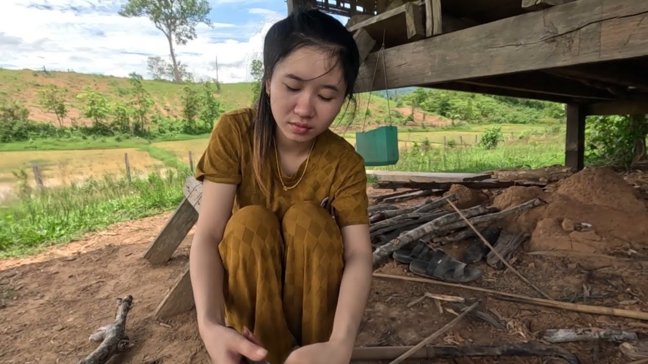 #น้องติน่า #สาวลาว หนุ่มไทยกับสาวลาวช่วยกันทำมาหากินเอาชีวิตรอดไปด้วยกันในเขตชนบทประเทศลาวบรรยากาศดี