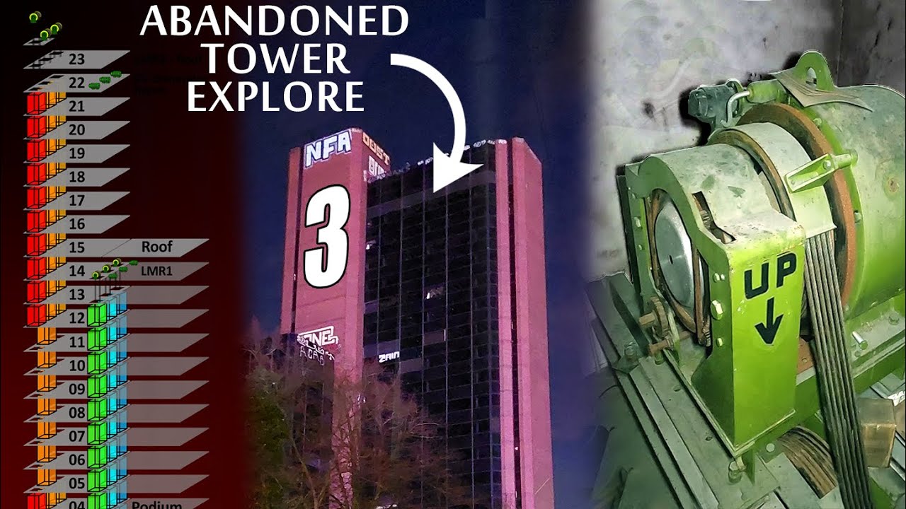 ABANDONED TOWER - Floor 23 downwards (lift shafts and motor rooms)