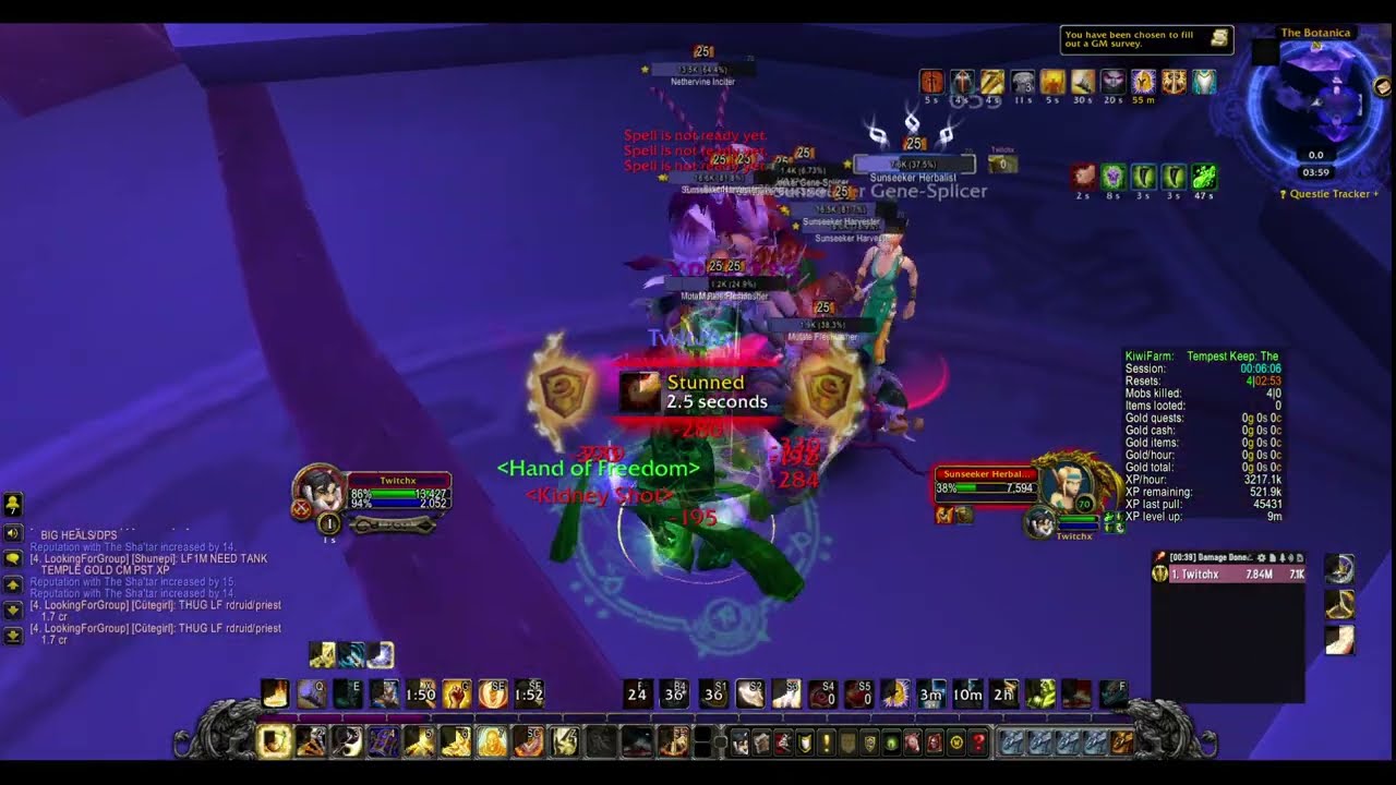 Paladin MoP Classic solo Botanica lvl 70-77 Best xp 2.8mil-3.5 mil xp per hours!! Fast leveling