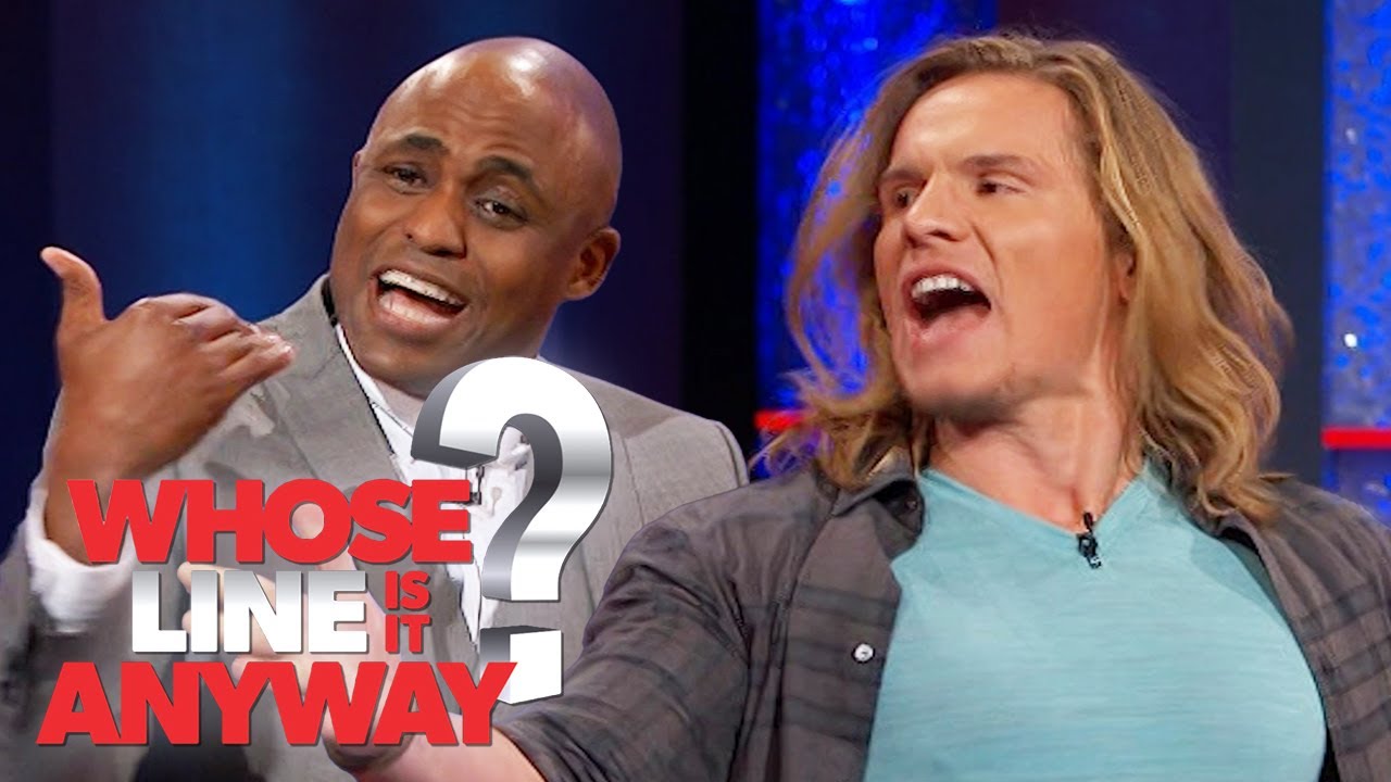 Tony Cavalero and Wayne Brady Attend The School Of Wrestling  | Whose Line Is It Anyway?