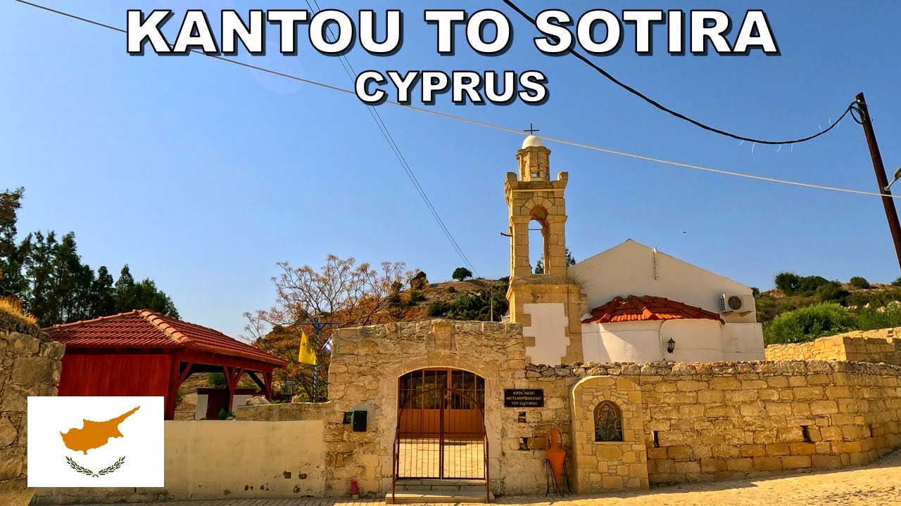 DRIVING from KANTOU VILLAGE to SOTIRA VILLAGE in CYPRUS 4K (60fps)