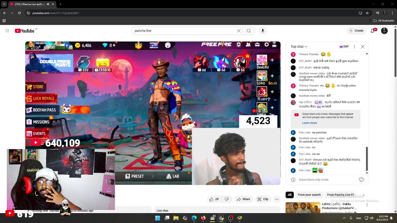 ආවා කොලෝ 15 -FREE FIRE LIVE STREAM - RUSH GAME PLAY #freefire #live