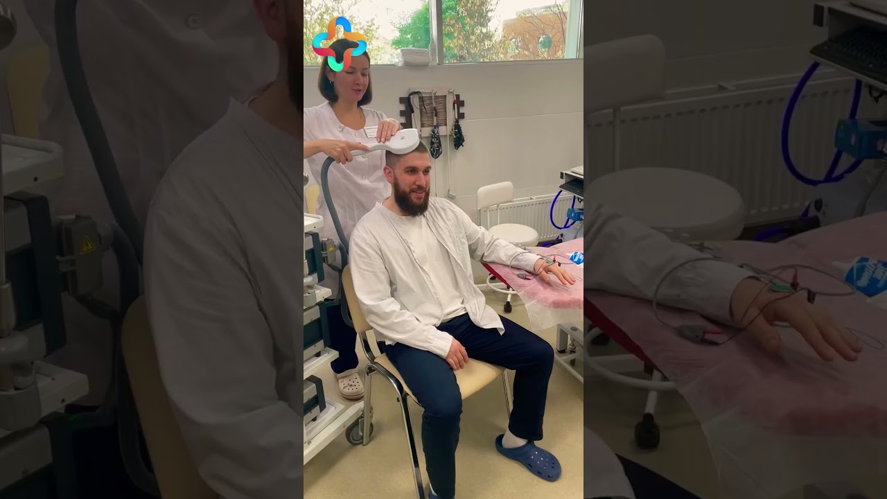 Транскраниальная магнитная стимуляция #shorts #реабилитация #инсульт #плегия #ТМС