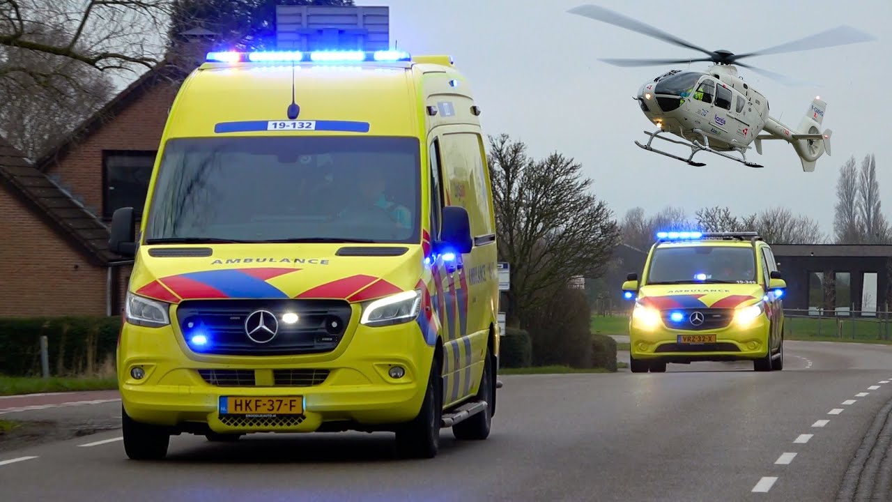 Belgische MUG-helikopter ingezet bij medische noodsituatie in Sas van Gent! | Spoedretour ambulances