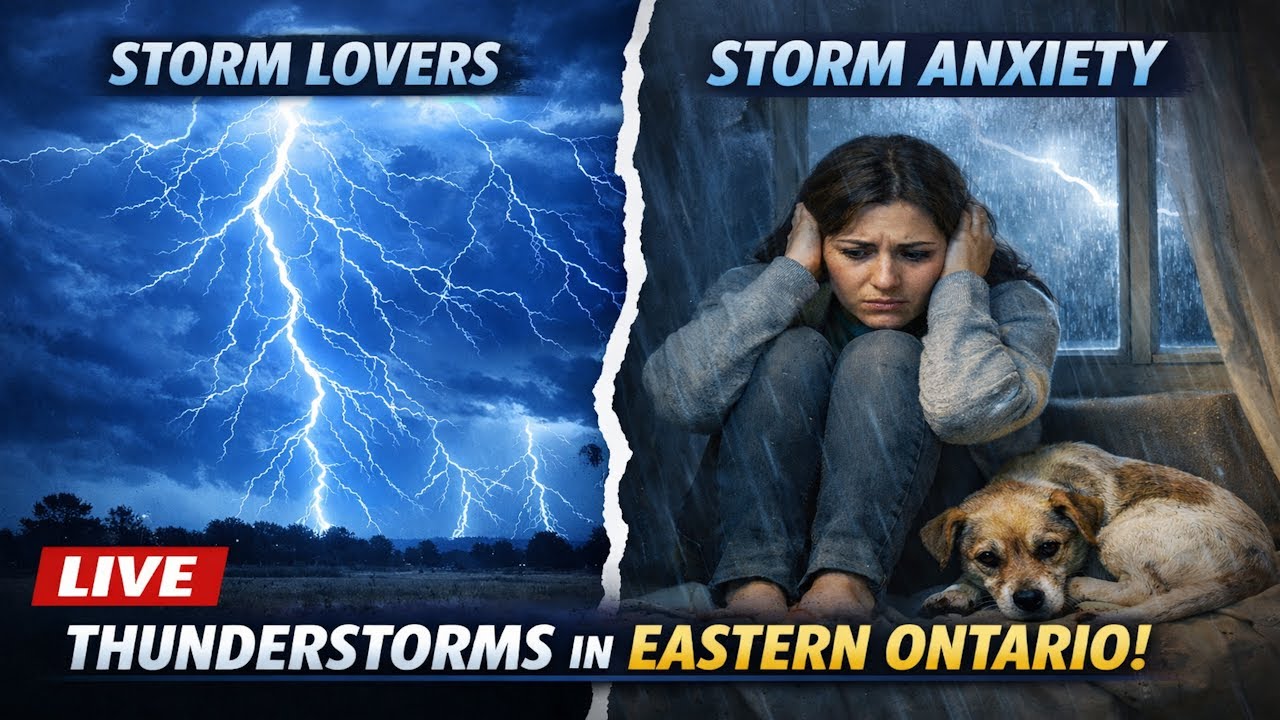 LIVE!! Coverage of possible thunderstorms Impacting Eastern ON & Western QC March 16th, 2026