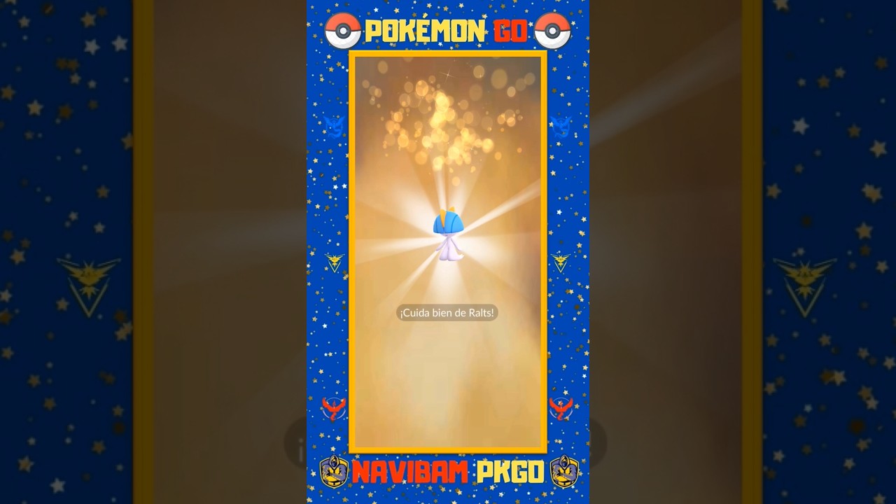🔁Ralts Shiny X Ralts Shiny 🔁 Intercambio con suerte garantizado en Pok&eacute;mon Go #shorts