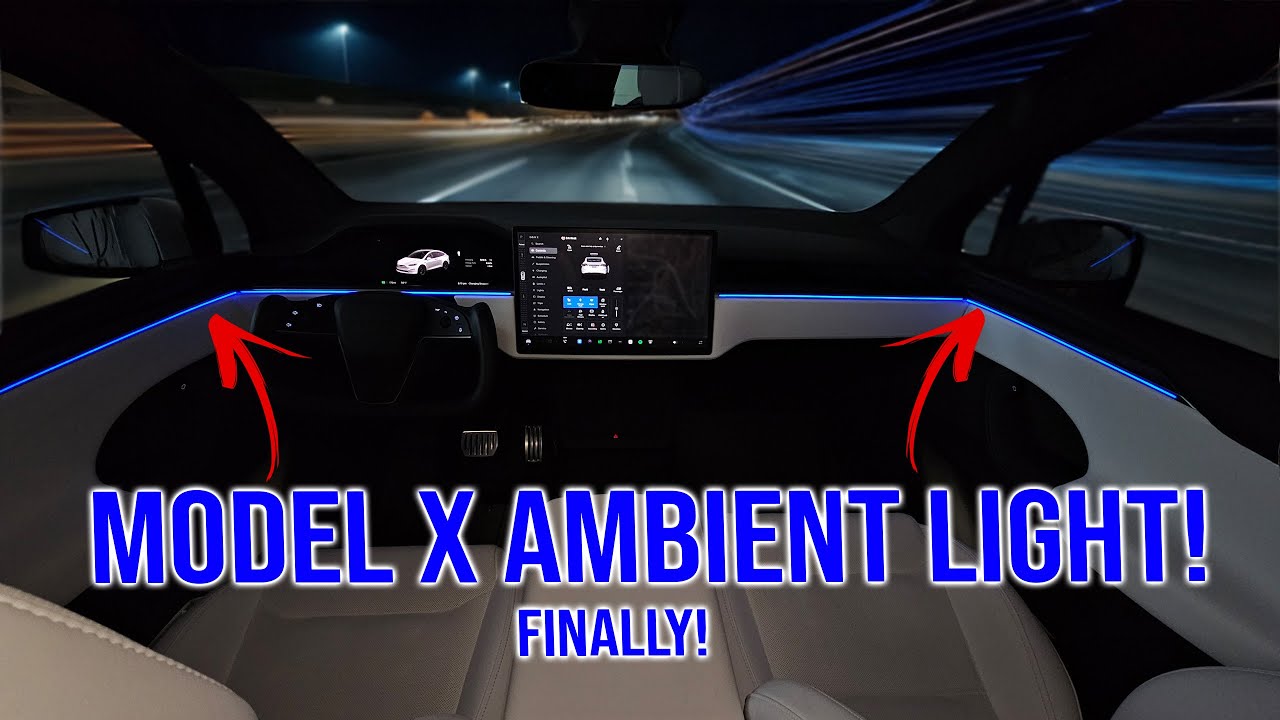 Tesla Model X FINALLY Getting the Ambient Light Mod!