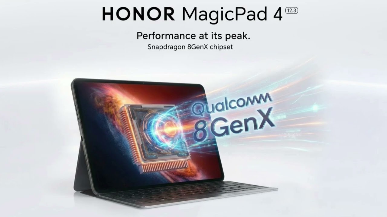 Honor MagicPad 4 Teased: 12.3″ 165Hz Screen, Snapdragon 8 Gen 5, 10,000mAh Battery