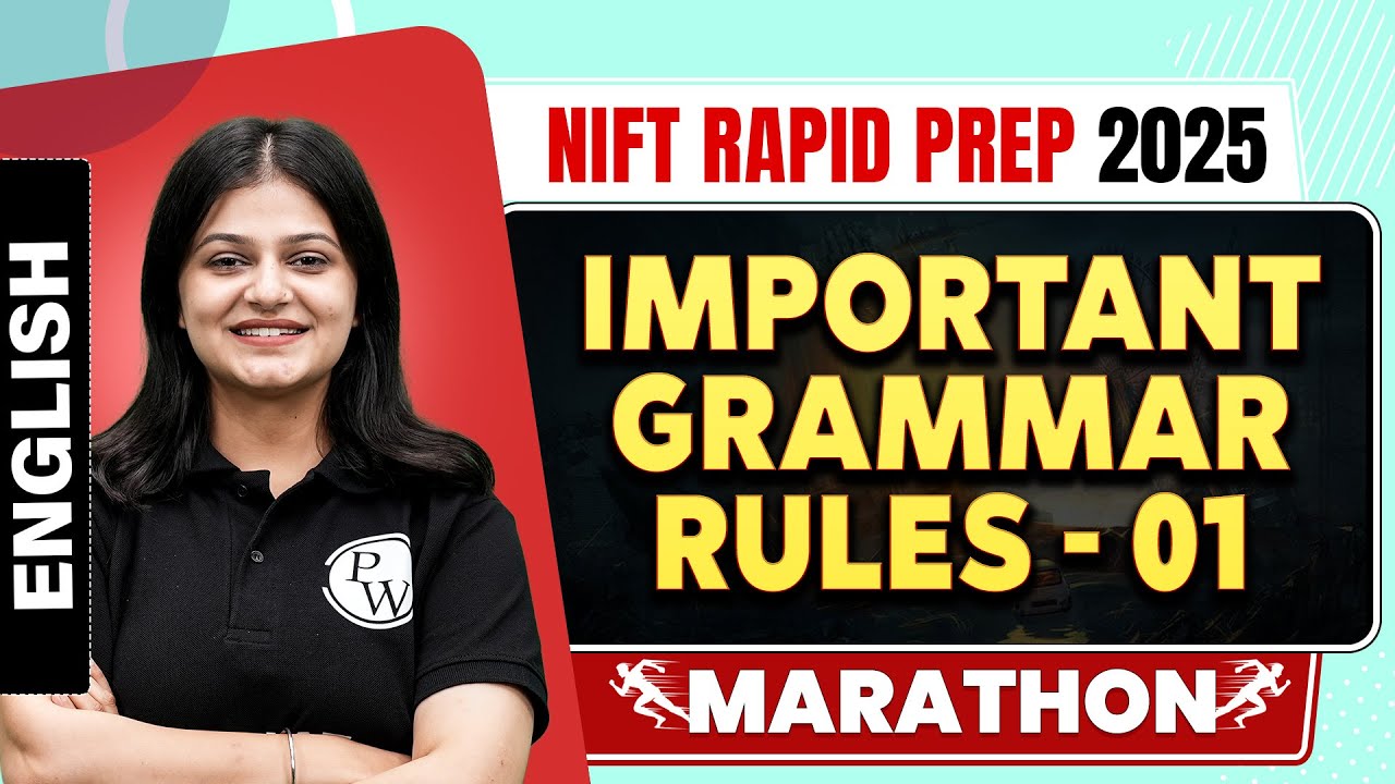 English  | Important Grammar Rules  | NIFT 2025 Exam