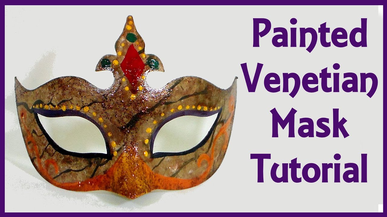 Let's Paint a Venetian Mask//GreatProject for Kids!