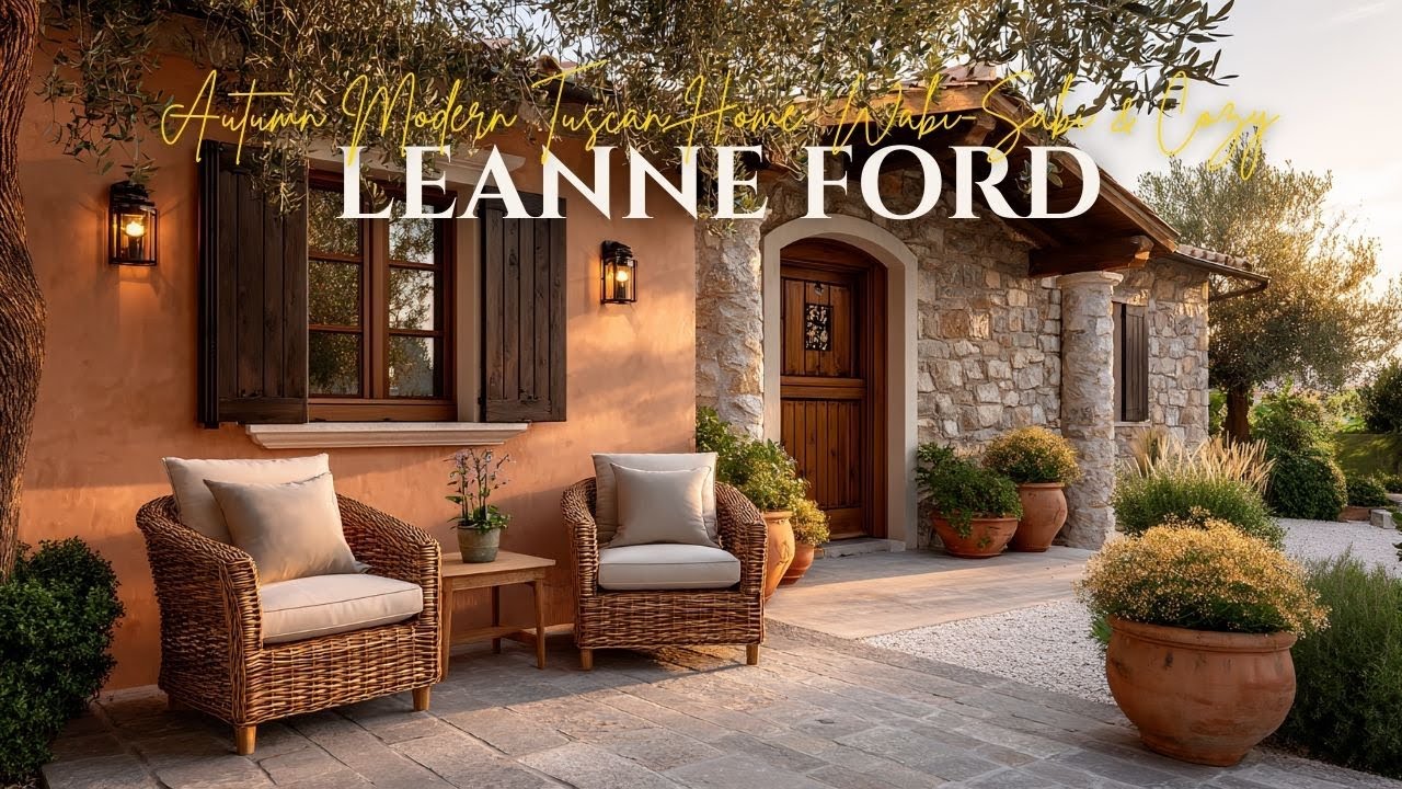 Leanne Ford’s Autumn Modern Tuscan Home  Wabi Sabi & Cozy Neutrals