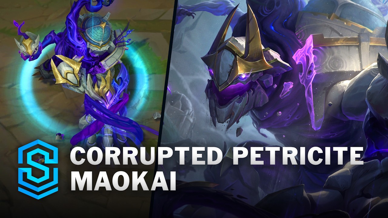Corrupted Petricite Maokai Skin Spotlight - Pre-Release - PBE Preview - League of Legends