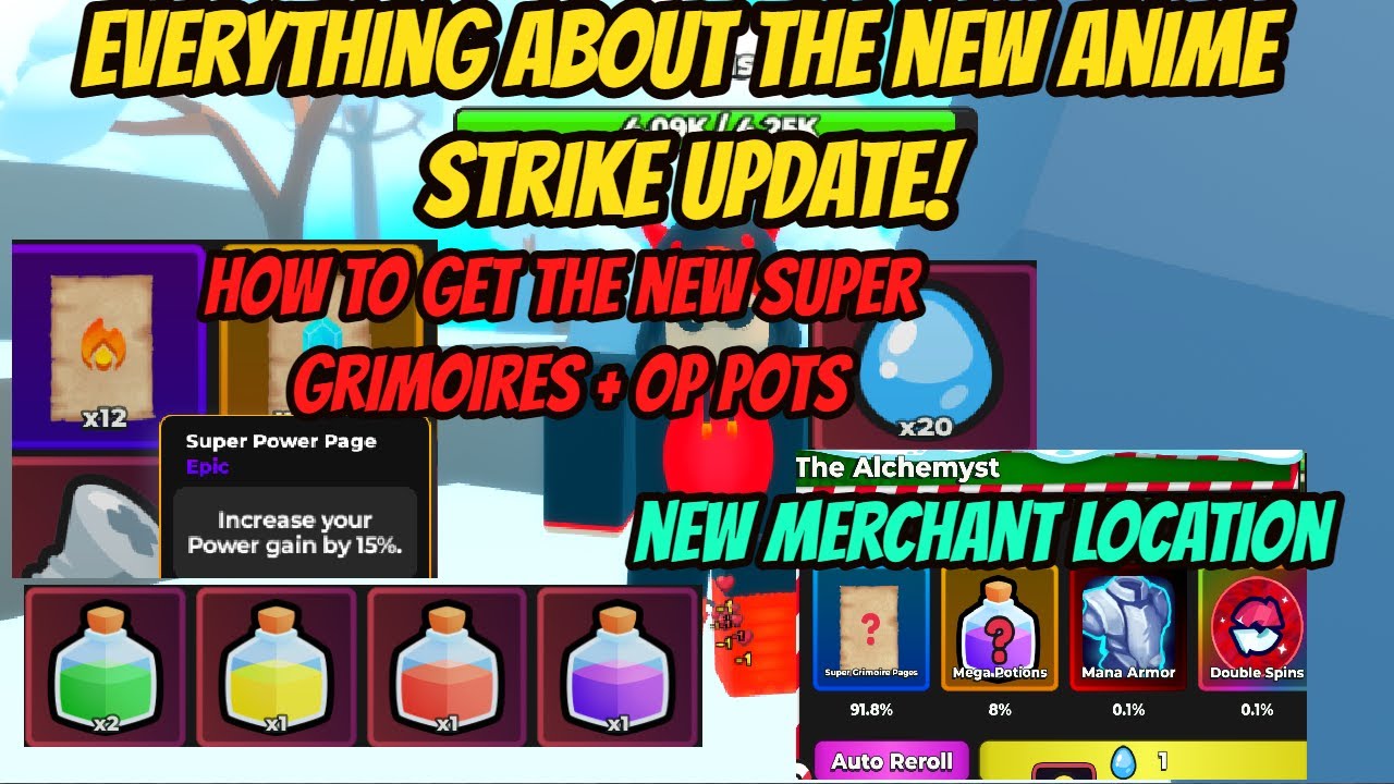 Everything about the new Anime Strike Update !!! - New Quack Drops + How to use Quack Water !!!