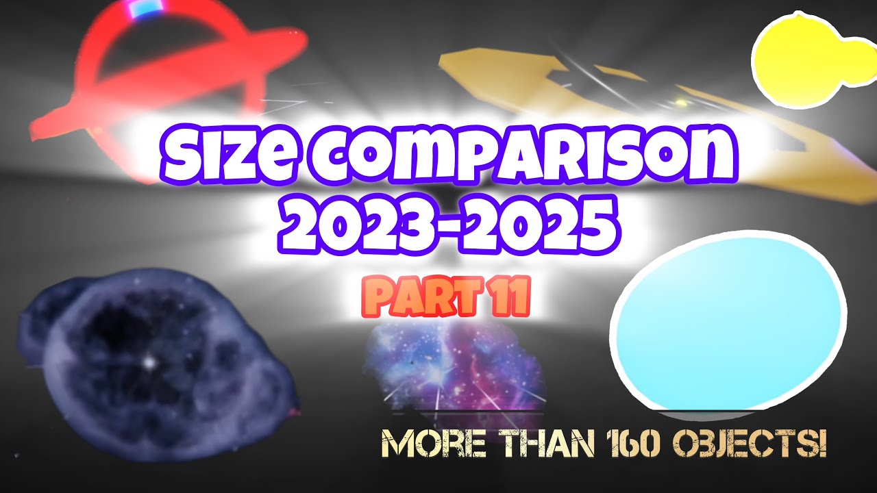 Size comparison 2023-2025 Part 11