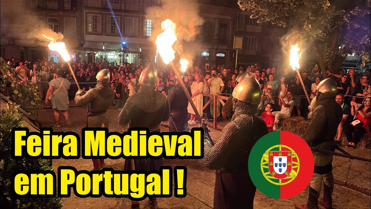 Assim é uma FEIRA MEDIEVAL em Portugal (Feira Afonsina de Guimarães) | Eurovlog #002