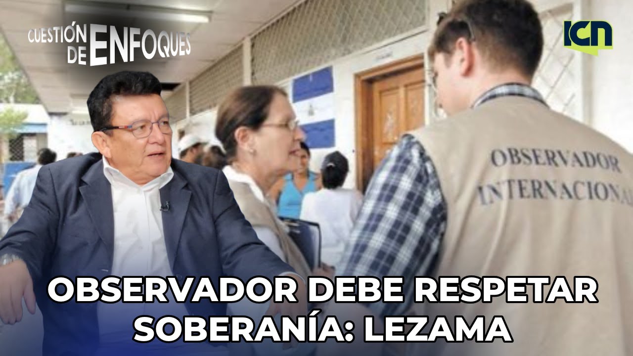 'El respeto a la soberan&iacute;a del pa&iacute;s es fundamental, el observador debe respetarla': Lezama