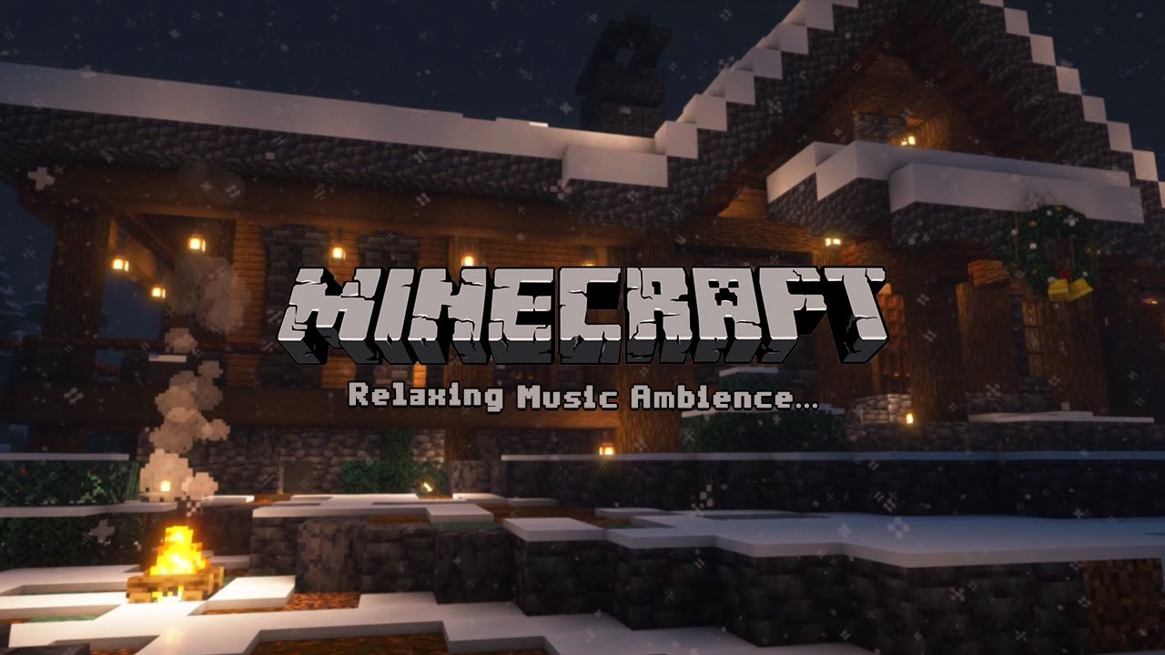 Quiet Night and peaceful holiday ambience ( Relaxing Minecraft Music to rest at home)
