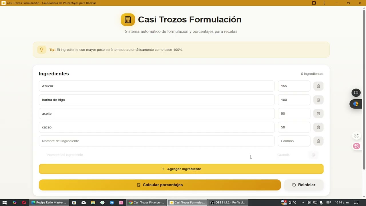 Paso 2: Como llenar el recetario (formulado)