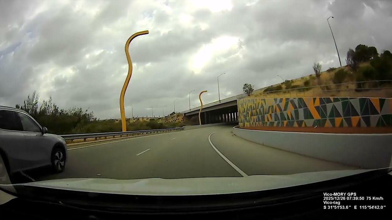 Real Time Driving Connolly to Terminal 4 Perth Airport Western Australia Boxing Day 2025