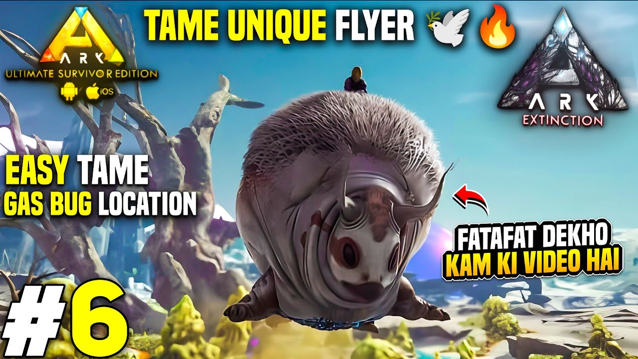 Flying Fat Dino Tame Kiya! | Gasbags Taming in ARK Mobile Extinction Hindi
