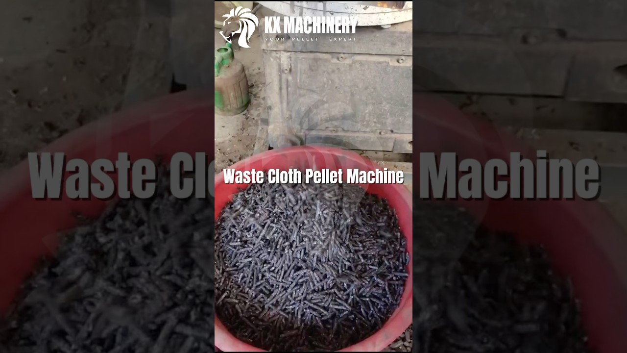 Waste cloth pellet machine - biomass pellet mill for Soft Material Fabric Textiles Non-woven RDF