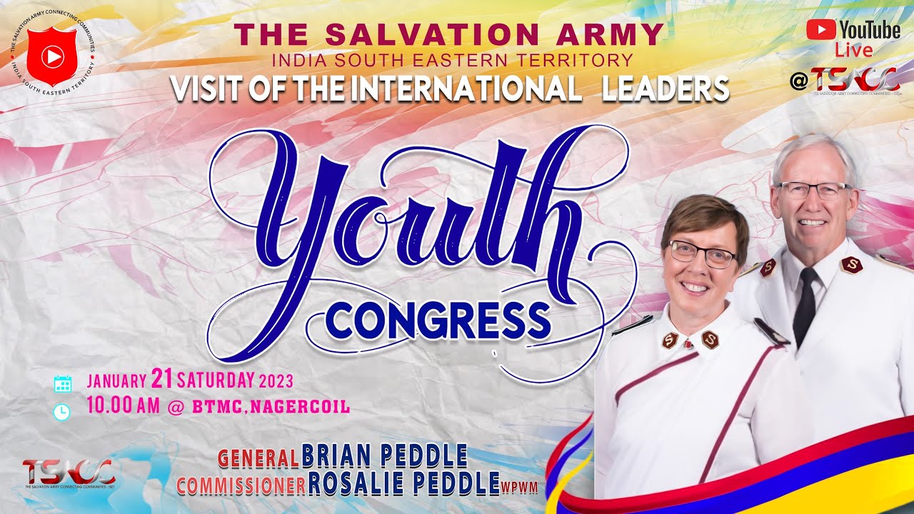 Territorial Youth Congress - 2023 | The Salvation Army - ISET | 21 Jan 2023 | Time: 10.00AM | Part-1