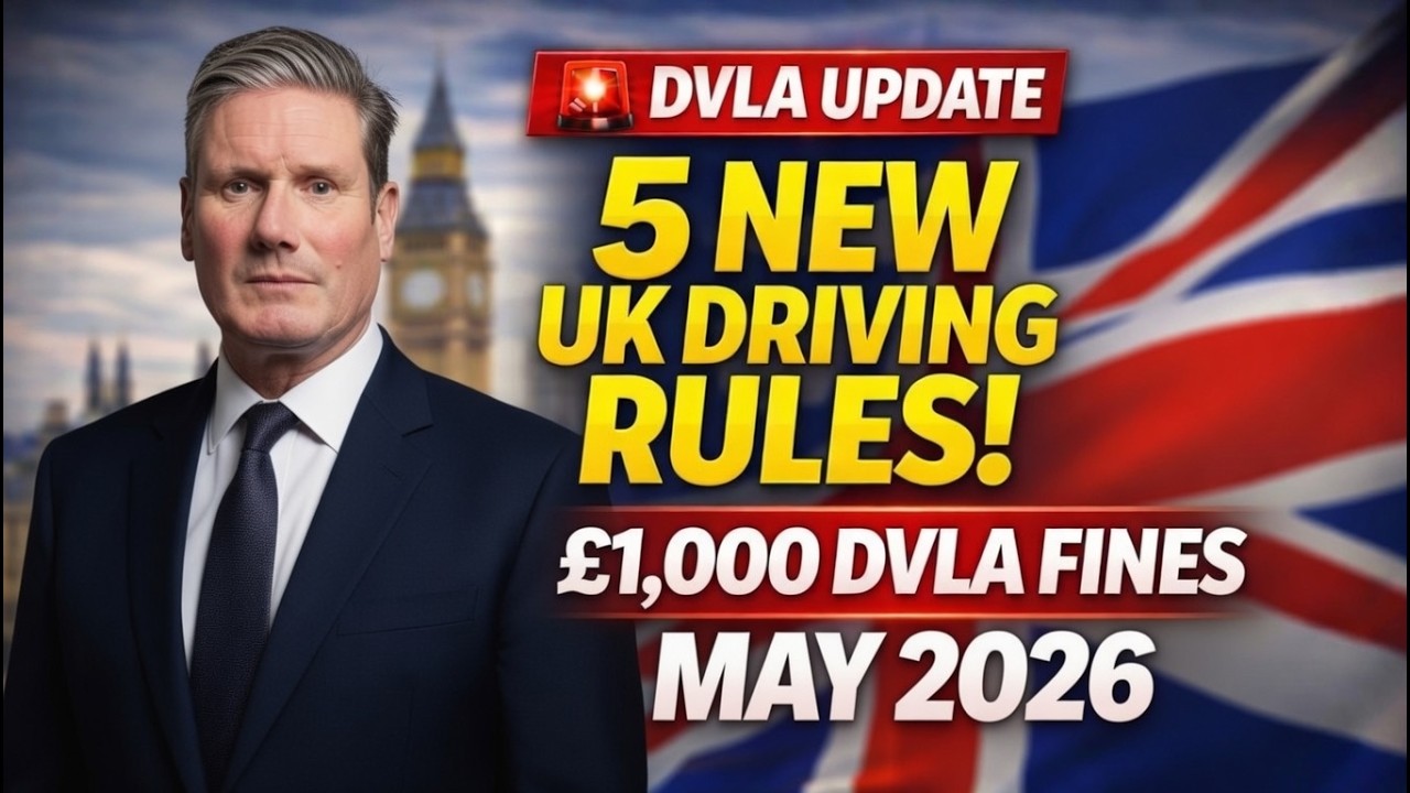 🚨 5 NEW UK Driving Rules in May 2026 Millions Affected Avoid Huge DVLA Fines!