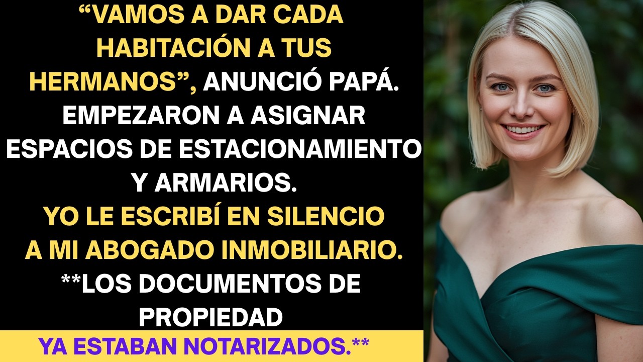 Durante la cena familiar, repartieron mi casa… y entonces llegó la escritura 📜