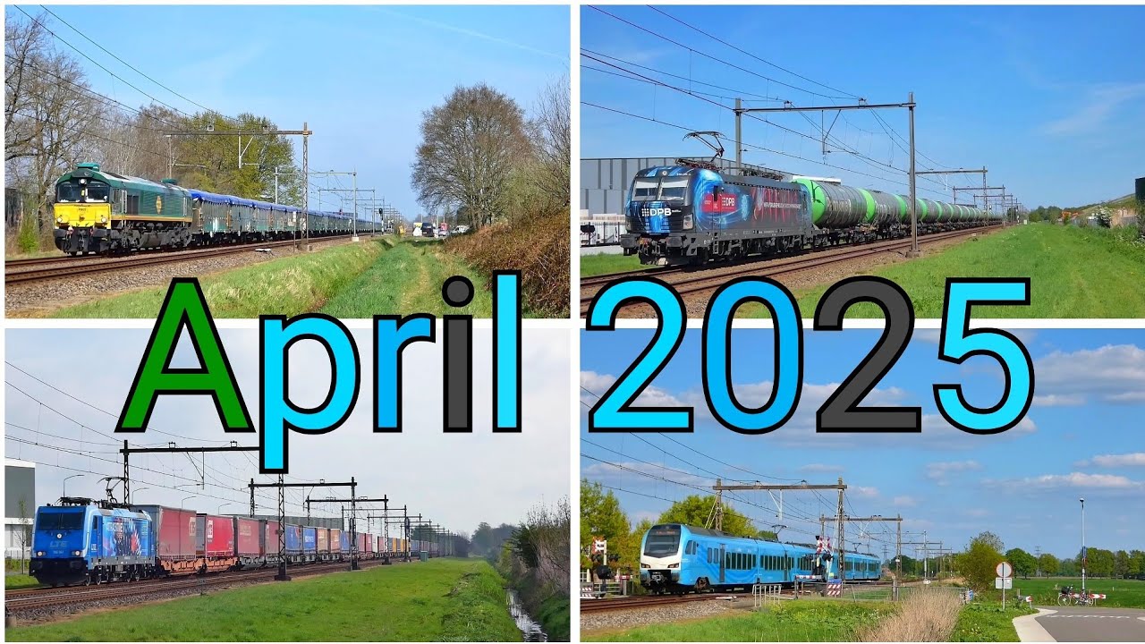 Treinen langs Barneveld en Terschuur - April 2025