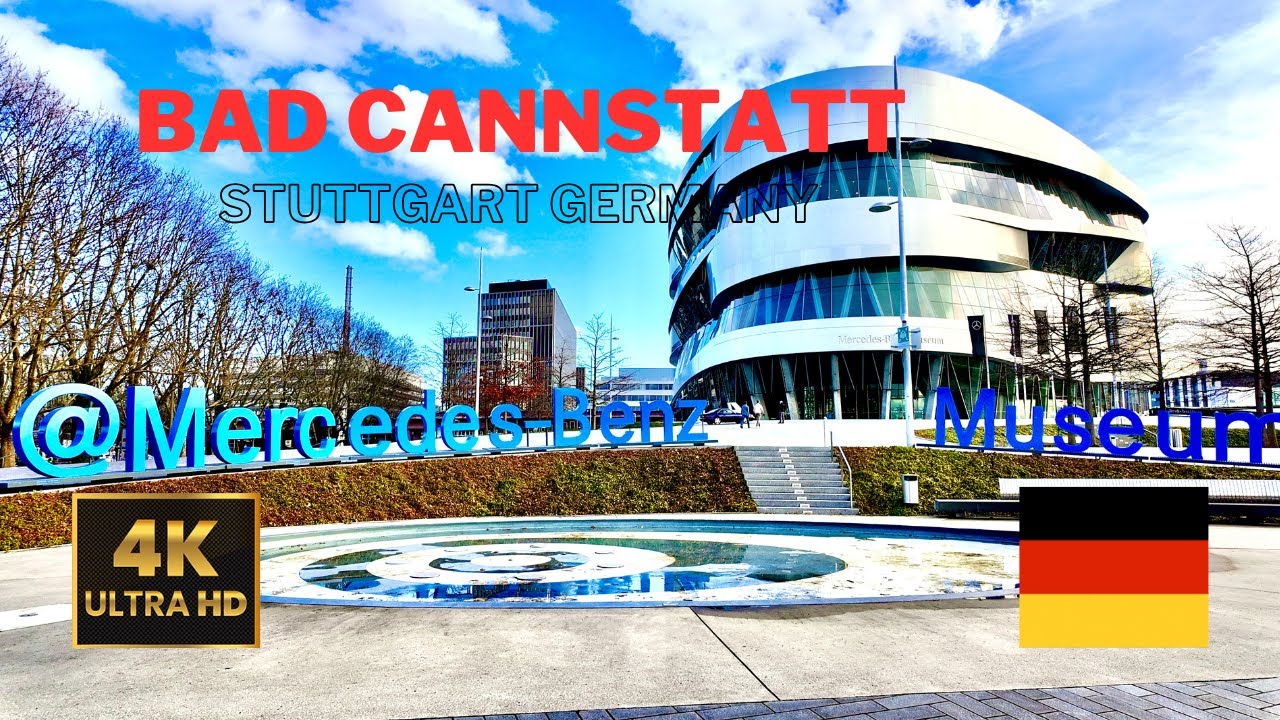 Bad Cannstatt Stuttgart  Germany: a relaxing walk going to Mercedes Benz Museum