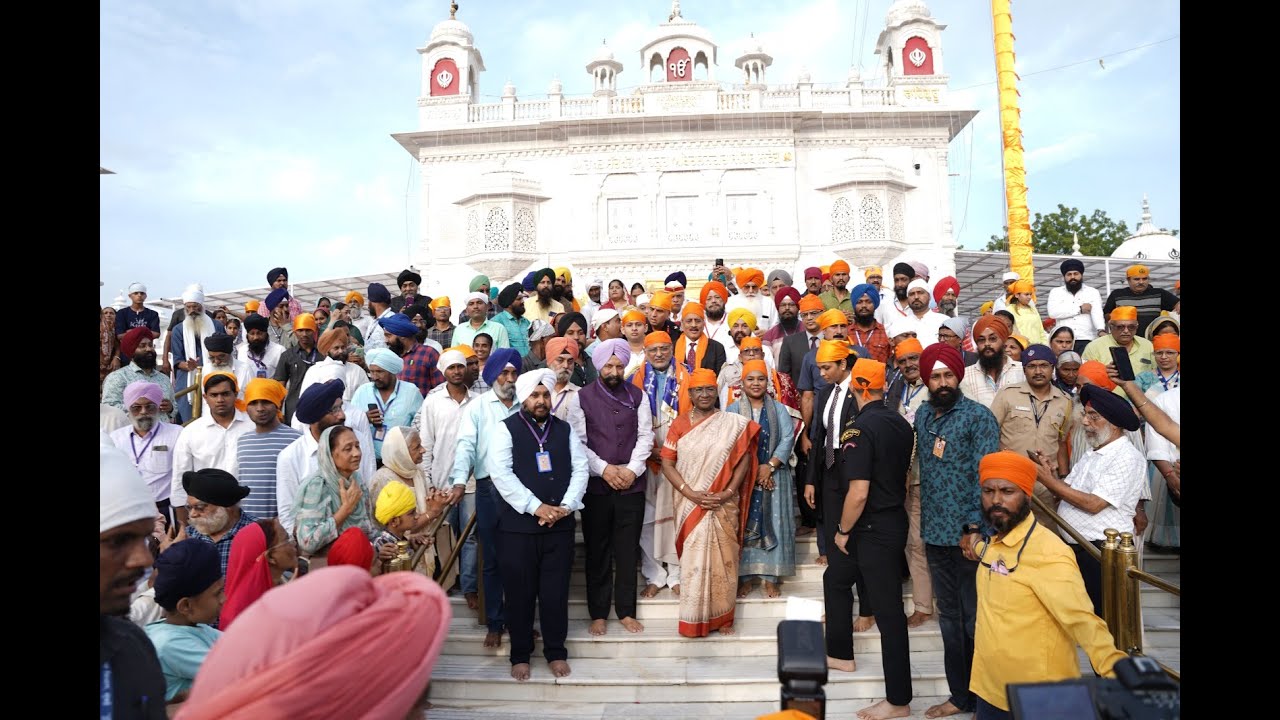 04.09.2024: President of India visits the Takhat Sachkhand Sri Hazur Sahib at Nanded.