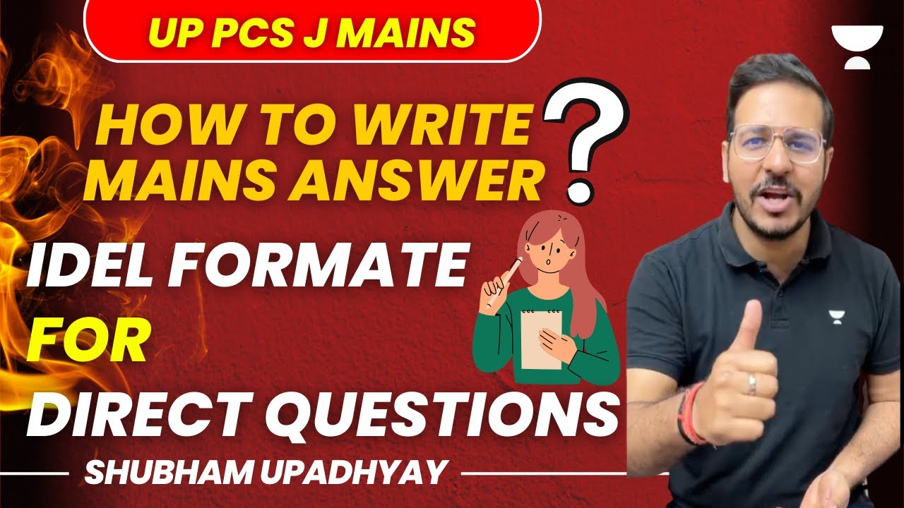 How to Write a Mains Answer | UK PSC J mains l Format for Direct Questions | Shubham Upadhyay