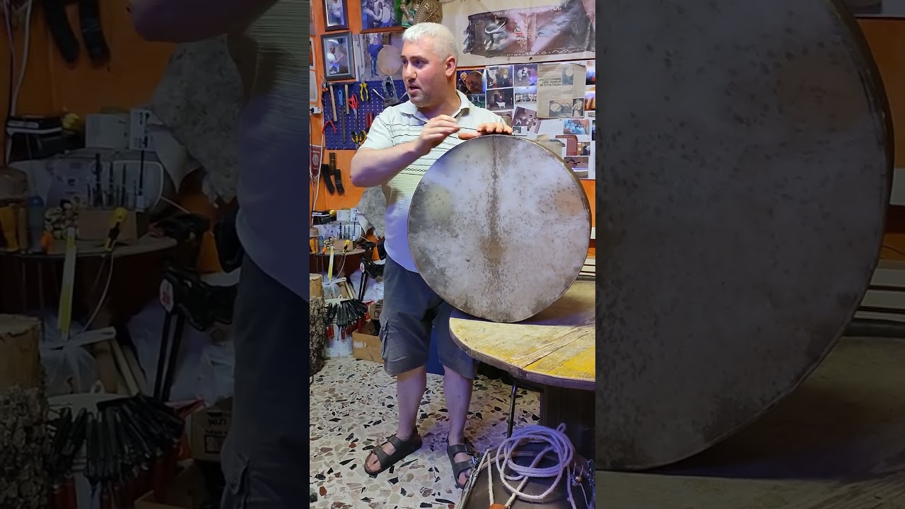 L'artista del tamburo: Fabrizio Fazio di Gangi racconta come crea e suona un tamburo