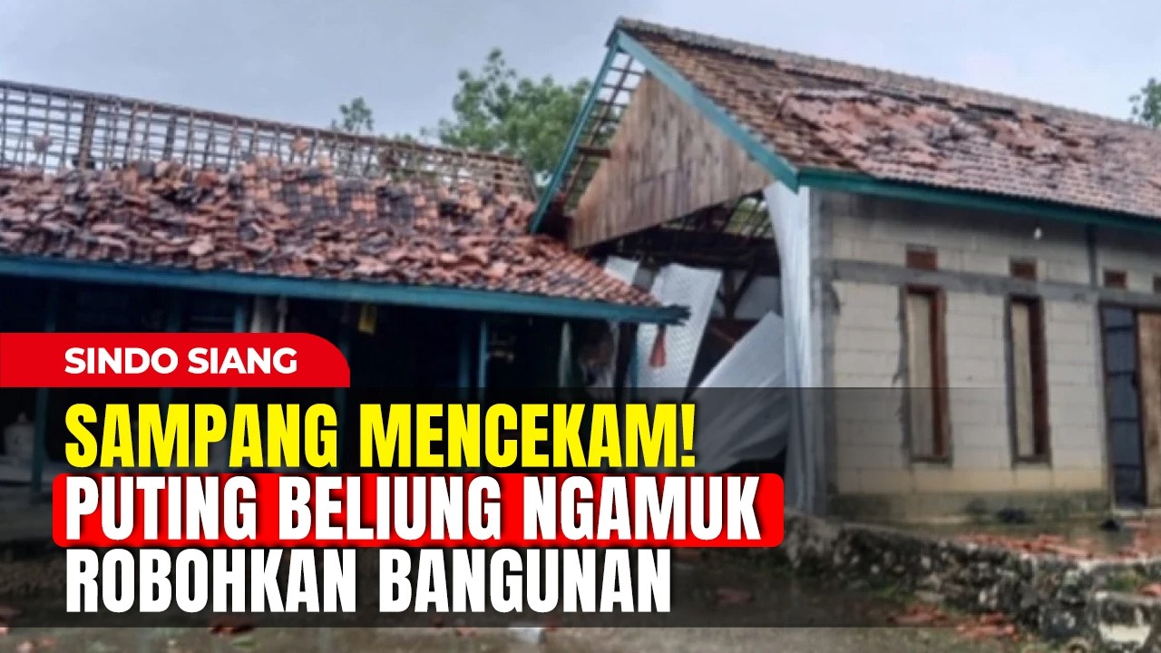 Sampang Mencekam! Puting Beliung Ngamuk Robohkan Bangunan | Sindo Siang | 07/03 | PART 2